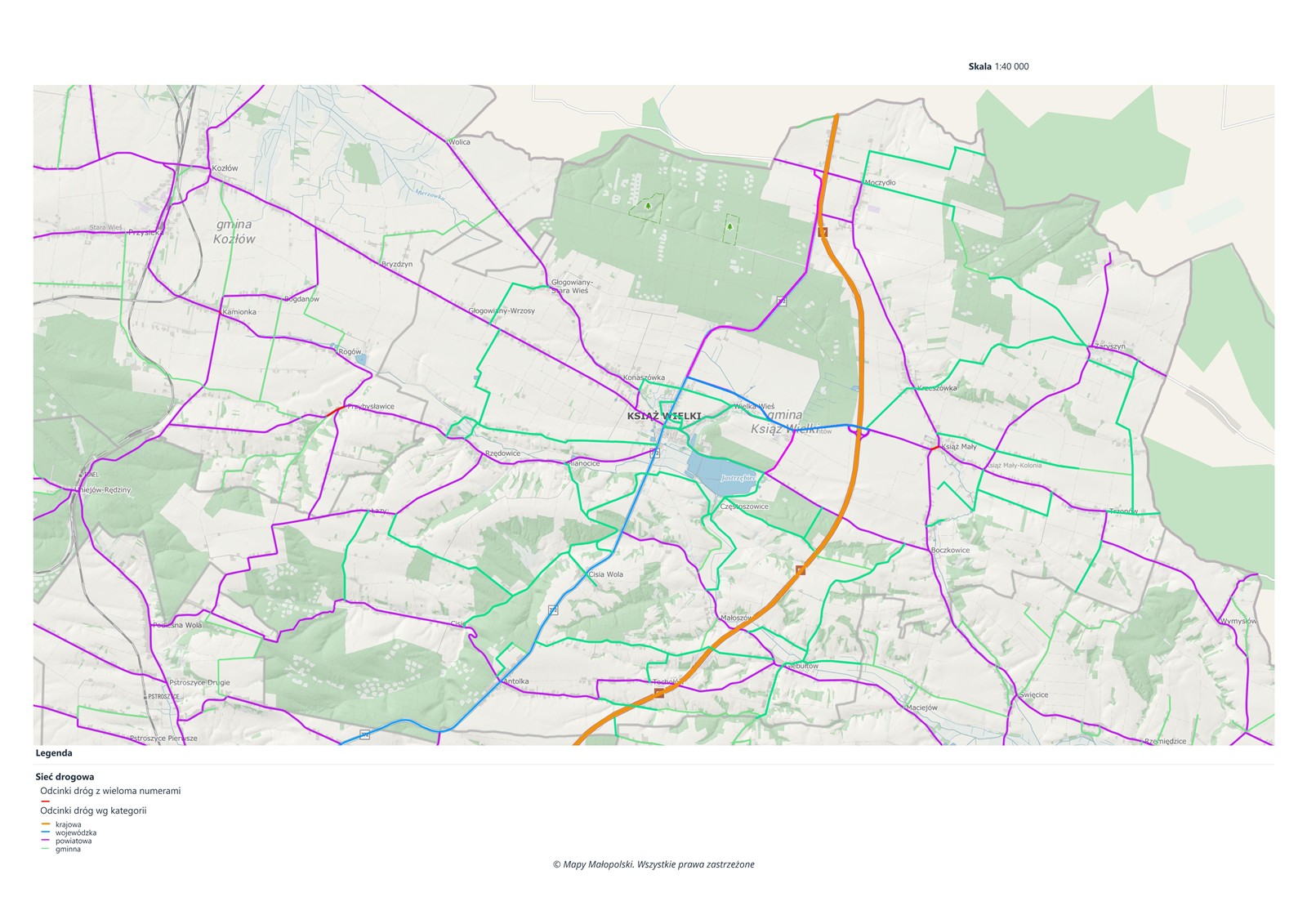Mapa zimowe utrzymanie dróg