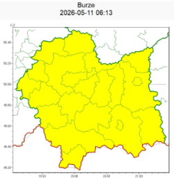 OSTRZEŻENIA METEOROLOGICZNE ZBIORCZO NR 115