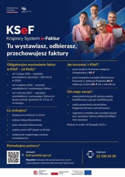2 marca 2026r.: Bezpłatne szkolenie dotyczące Krajowego Systemu e-Faktur (KSeF)